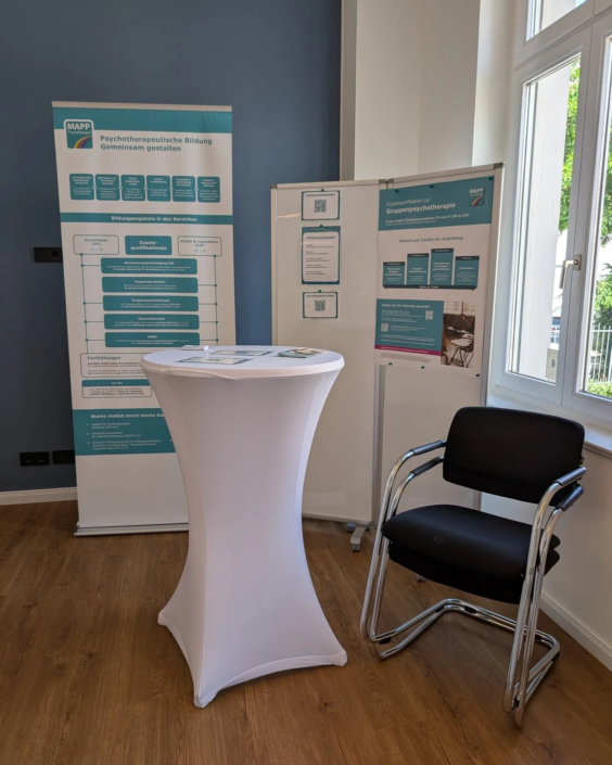 MAPP-Gruppenambulanz-Stand in den neuen Räumen