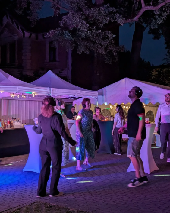 Silent Disco unter freiem Himmel